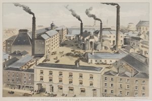 Veduta della distilleria di John Power & Sons, Johns Lane, Dublino da English School